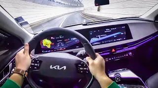 2022 Kia EV6 Base Long Range RWD POV Night Drive