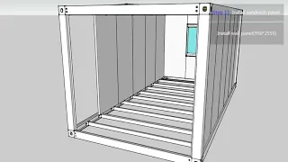 Detachable flat pack container house Installation Notes