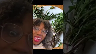 HOW TO EAT A WHOLE DANDELION PLANT #youtubepartner