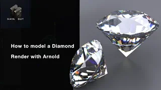 Maya tutorial. How to 3d model a diamond in Autodesk Maya + free model