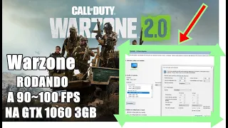 Call of Duty:Warzone 2 Como eu consigo rodar o jogo com a 1060 acima de 90Fps.(Guia de configuração)