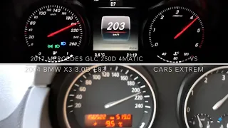 0-210 KM/H RACE: 2017 Mercedes GLC 250d 4Matic VS 2004 BMW X3 3.0d E83