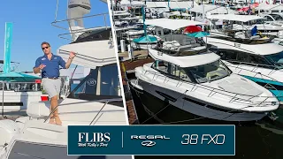 Regal 38 FXO Walkthrough From FLIBS - Flybridge Cruiser W/ Triple Yamaha 300's