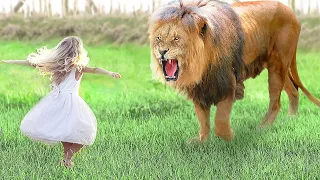 Niña Se Reune Con Su León Mascota Después de 7 AÑOS...