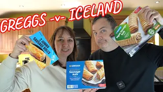 Greggs vs Iceland Sausage Roll Comparison Food Review