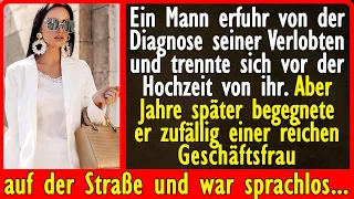 Aber Jahre später begegnete er zufällig einer reichen Geschäftsfrau auf der Straße und war sprachlos