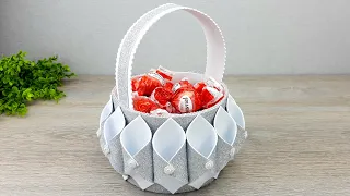 Amazing Basket from Foamiran with your own hands