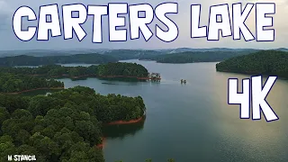 Carters Lake GA 4K /Relaxing Evening in North Georgia Mountains (DJI Mavic Air 2 Drone Footage)