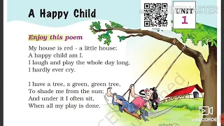 A Happy Child class 1 English Explanation With Worksheet