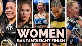 every FINISH in UFC WOMEN BANTAMWEIGHT TITLE FIGHTS EVER l Rousey Tate Nunes Peña Holm l MMARTS