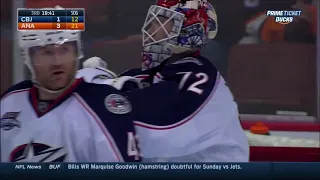 Sergei Bobrovsky Glove Save on Jakob Silfverberg (Oct. 24, 2014)