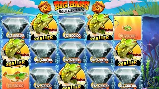 BIG BASS HOLD AND SPINNER BUY FREE SPINS AND HOLD 5 SCATTERS 20 FREE SPINS AND DIAMOND 💎 SCATTER