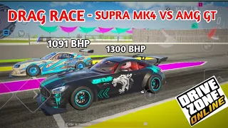 Drag Race AMG GT VS SUPRA MK4 Drive Zone Online | Best Open World Game For Android #drivezoneonline