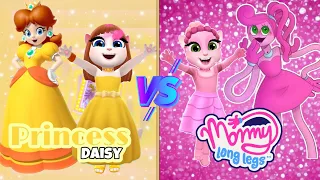 My Talking Angela 2 😍 || Princess Daisy 🌼 Vs Mommy LongLegs 👩🏻‍🎤 || cosplay