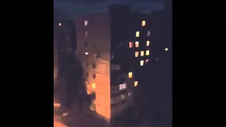 Creature caught scaling a building in Russia