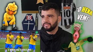 REACT FUTPARÓDIAS | ♫ ENVOLVER (com Vini Jr, Neymar, Antony...) | Paródia Anitta | #RUMOAOHEXA