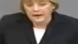 Angela Merkel hat für diese Rede in 2002 von USA das Kanzleramt bekommen