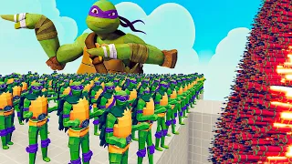 100x DONATELLO TMNT + 1x GIANT vs EVERY GOD - Totally Accurate Battle Simulator TABS