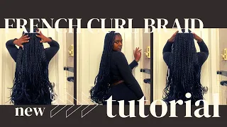 Do some French curl knotless braids with me. (Amazon unboxing, review, wolf cut)