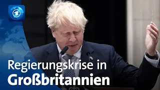 Großbritannien: Johnson tritt als Parteichef zurück und bleibt vorerst Premierminister