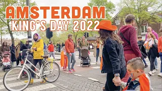 AMSTERDAM - KING'S DAY 2022! Busy & Crowded Streets ft. Stadionweg | Netherlands Walking Tour 4K HD