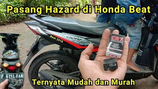 Pasang Hazard di motor honda beat dan cara ganti flaser honda beat