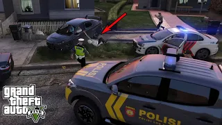 Polisi Kejar Kejaran Dengan Balap Liar Jelang Buka Puasa || GTA 5 Mod Polisi Indonesia