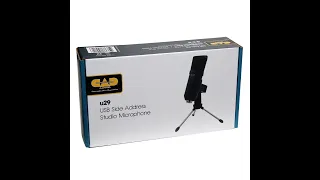 CAD Audio U29 Unboxing and Review/Test