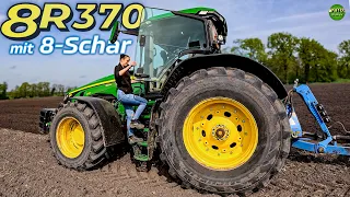 Let‘s Drive 8R 370 + LEMKEN 8-Schar | Norinas erste Pflugstunde😅