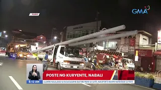 Poste ng kuryente, nabali | UB