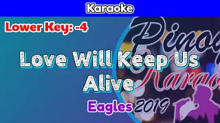 Love Will Keep Us Alive by Eagles (Karaoke : Lower Key : -4)