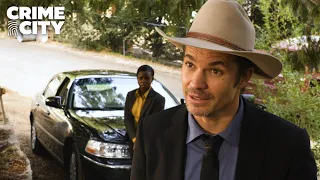 Raylan Investigates Dickie for the Pervert | Justified (Timothy Olyphant)