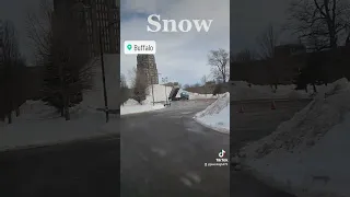 Plowing snow in Buffalo NY #highfarmsharvesting #johndeere #snow #emergency