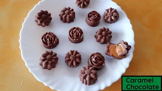 How to make Caramel Chocolate at Home | Caramel Filled Chocolate Recipe | 5 Star Chocolate at Home