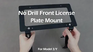 Tesla No Drill Front License Plate Mount For Tesla Model 3Y Accessories