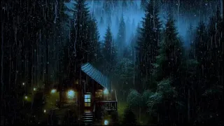 HEAVY RAIN AND STRONG WINDS IN THE VILLAGE - SLEEP WHEN YOU HEAR THE SOUND OF HEAVY RAIN, RELAX,ASMR