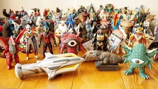 ウルトライブ73連発‼︎ ギンガスパークで全怪獣ソフビ（スパークドール）をリードしてみた‼︎★ウルトラマン mainan ultraman ginga  ソフビ ウルトラマンＲ／Ｂ(ルーブ)