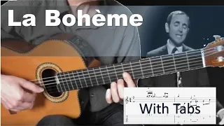 La bohème - Charles Aznavour - Solo Fingerstyle Guitar