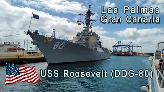 USS Roosevelt, Destroyer of the United States Navy in Las Palmas (22 May, 2022)