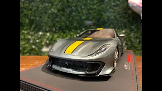 1/18 BBR Ferrari 812 Competizione 2021 Grigio P18207A