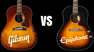 Epiphone EJ-160e VS Gibson J-160e