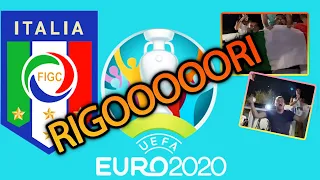 REAZIONE LIVE RIGORI COMPLETI FINALE EURO 2020 - ITALIA INGHILTERRA 3-2 /uncut