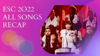 Eurovision 2022 - All Songs RECAP