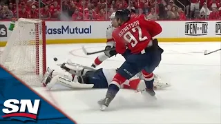 Evgeny Kuznetsov Scores After T.J. Oshie Hits Sam Bennett To Cause Turnover