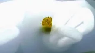 Natural Rough loose Diamond yellow color 1.55 ct