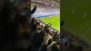 Stands View Rodrygo 2nd goal to complete comeback vs MC in UCL Semi Final