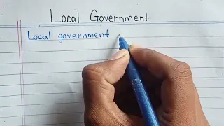Local Government and its responsibility || What is Local Government