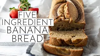 5 Ingredient Banana Bread | mix in the blender!