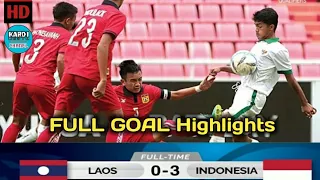Indonesia u16 vs laos u16  FT: 3 - 0.. Kualifikasi piala afc u16 2018