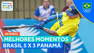 JOGOS PAN-AMERICANOS | MELHORES MOMENTOS: BRASIL VENCE PANAMÁ NO BEISEBOL